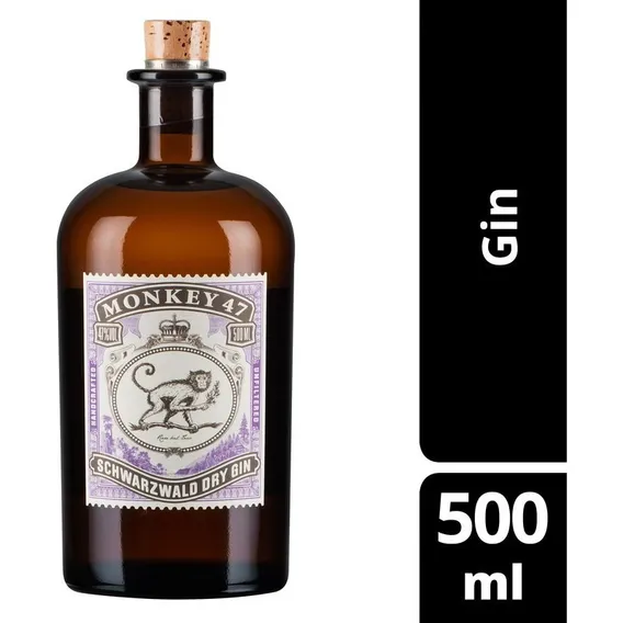 Gin Schwarzwald Dry 500ml Monkey 47 Foto 1