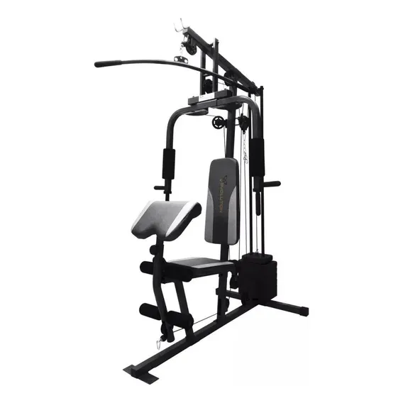 Ginásio Polivalente Evolution Fitness Evolution Fitness Estofamento Cinza Estrutura Cor Preto Foto 1