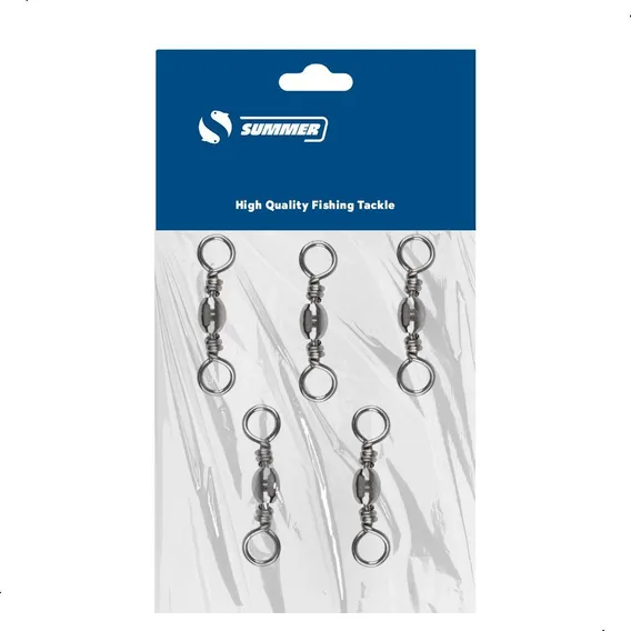 Girador Destorcedor Bbs Simples Nickel N1/0 05pçs Summer Foto 1