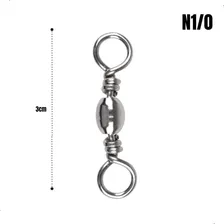 Girador Destorcedor Bbs Simples Nickel N1/0 05pçs Summer Foto mini  3