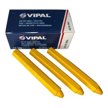 Giz De Cera Amarelo - Caixa Com 12 Peças - Giz - Vipal Foto mini 1
