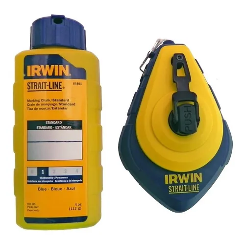 Giz De Linha Irwin Azul 30m Marcador De Linha Profisisonal Foto 1