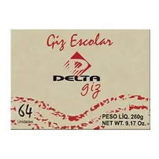 Giz Escolar Branco 40caixasx64palitos Delta Foto mini 2