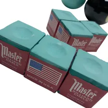 Giz Master Profissional Verde Para Tacos De Bilhar - 5 Unid Foto mini  3
