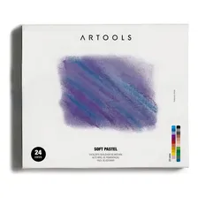 Giz Pastel Seco Artools Soft Pastel Com 24 Cores Foto mini 1