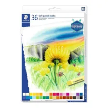 Giz Pastel Seco Staedtler Soft Karat 36 Cores 2430 C36 06 Foto mini 1