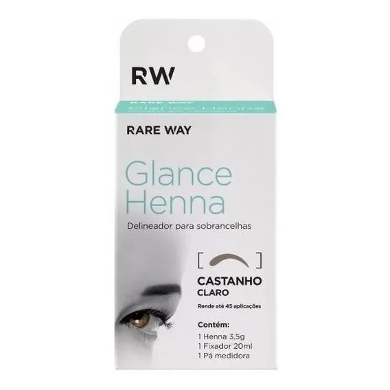 Glance Rare Way henna glance 3,5g fixador 20ml sobrancelha Foto 1