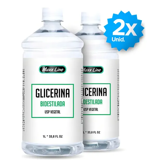 Glicerina Bidestilada Usp Vegetal Vegana 2000ml + Laudo E Foto 1