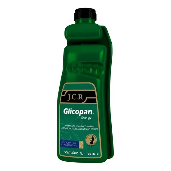 Glicopan Energy JCR 1 Litro Suplemento para Equinos Vetnil Foto 1