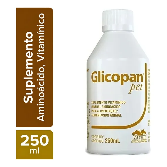 Glicopan Pet 250ml Suplemento Vitaminico - Vetnil Foto 1