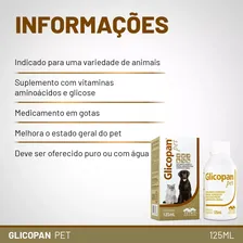 Glicopan Pet Suplemento Vitamínico Mineral Aminoácido 125ml Foto mini  3