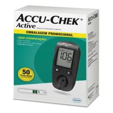 Glicosímetro Accu-Chek Active preto com 50 tiras Foto mini  2