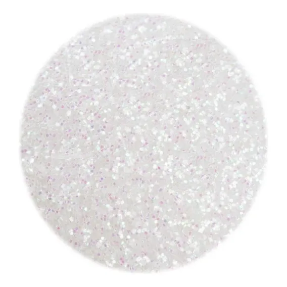 Glitter Em P贸 500 Gramas Branco Furta Cor Irisado Escolar Foto 1