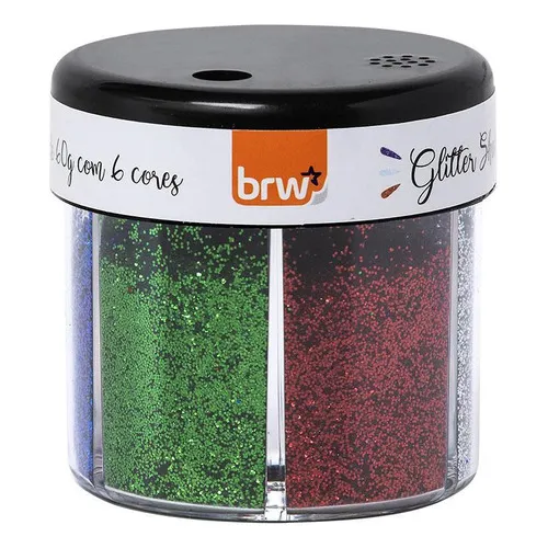 Glitter Em P贸 - 60g - 6 Cores Foto 1