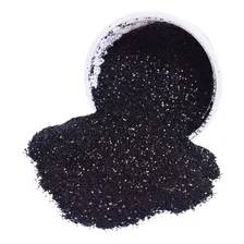 Glitter Em P贸 Preto Purpurina Brilho P/ Artesanato Escolar Foto mini 2