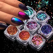 Glitter Encapsulado Flocado Para Unhas 24 Lindas Cores 24un Foto mini  2