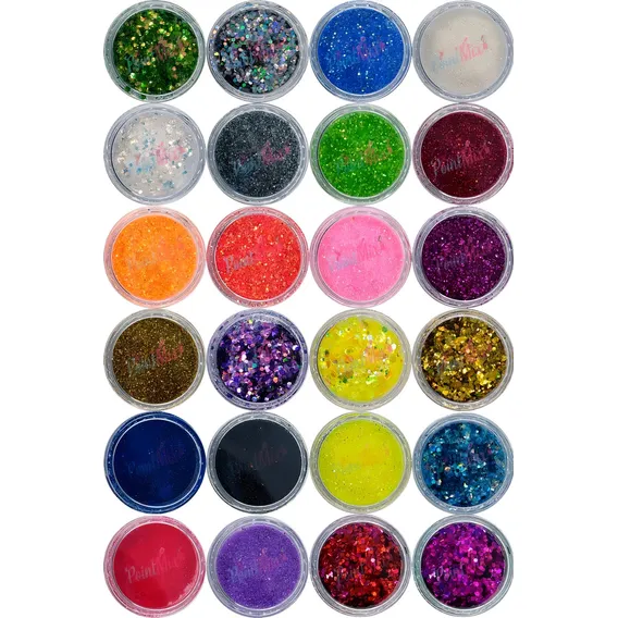 Glitter Encapsulado Flocado Para Unhas 24 Lindas Cores 24un Foto 1