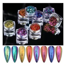 Glitter Encapsulado Flocado Para Unhas 24 Lindas Cores 24un Foto mini 4