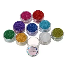Glitter P/ Maquiagem ArtÃstica, Pintura Facial C/ 10 Cores Foto mini 1