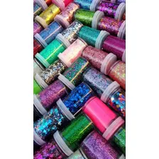 Glitter para artesanatos Glitter Glitter purpurina de 3g em kit de 36u - sortidos Foto mini 4