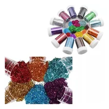 Glitter para artesanatos Glitter Glitter purpurina de 3g em kit de 36u - sortidos Foto mini  3