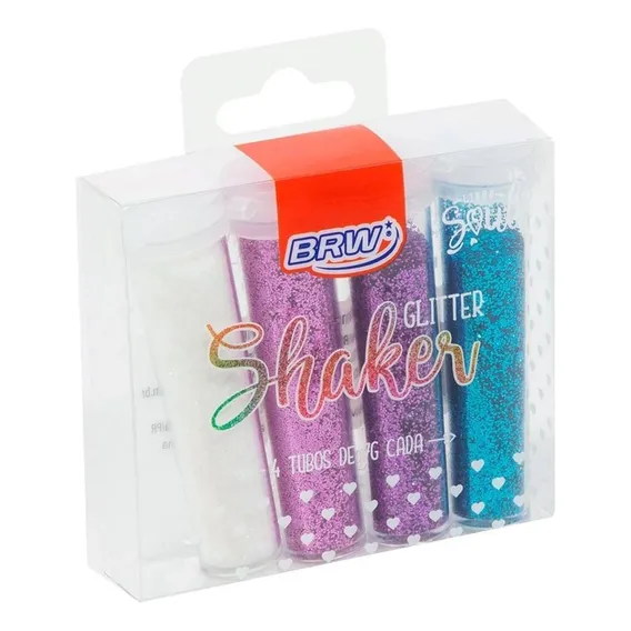 Glitter Poliester Shaket Colors 7g. 4 Cores Foto 1