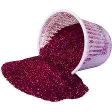 Glitter Purpurina Pó Brilho Decoração Prata 500g Cor Pink Foto mini 2