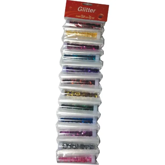 Glitter Pvc Flor Sortidos 2g.cada Foto 1