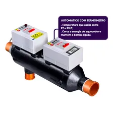 Globalmar aquecedor de piscinas elétrico trocador coletor 8.000w inox Foto  mini 1