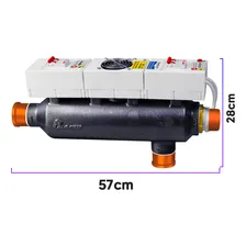 Globalmar aquecedor piscina para até 60 mil litros elétrico manual 110V/220V Foto mini 3