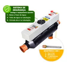 Globalmar aquecedor piscina para até 60 mil litros elétrico manual 110V/220V Foto mini 2