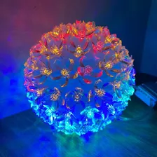 Globo 100 Lâmpadas Pisca Pisca Luz Led Flor Colorida Natal Foto mini 4
