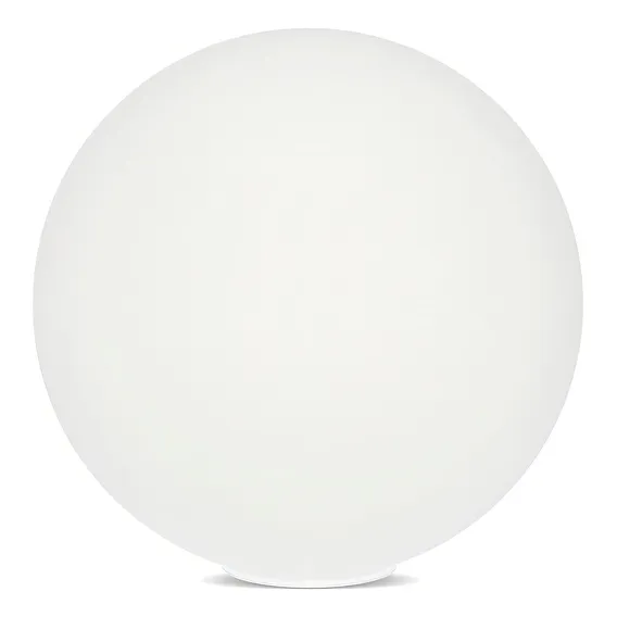 Globo Lustre Bolinha Grande Em Vidro Leitoso Orby 23x23 Cm Estrutura Branco Foto 1