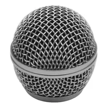Globo Metálico Para MicrofonE Sm58, Beta 58 E Sv100 Cor Prateado Foto mini 1