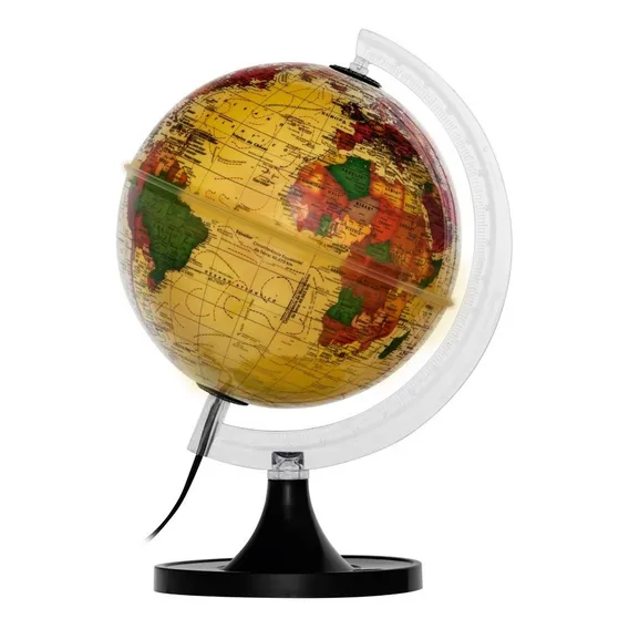 Globo Terrestre PolĂtico Mapa Mundi 21cm Bivolt Várias Cores Cor Da Base Cor Do Globo Foto 1