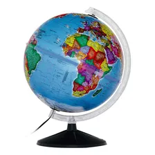 Globo Terrestre Político Prisma C/ Iluminação 30cm Libreria Foto mini 1
