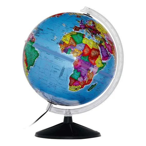 Globo Terrestre Político Prisma C/ Iluminação 30cm Libreria Foto 1