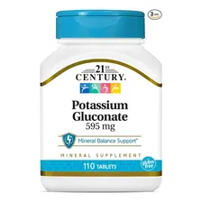 Gluconato De Potássio 110 Tabletes 595 Mg - 21st Century Eua Foto mini 3