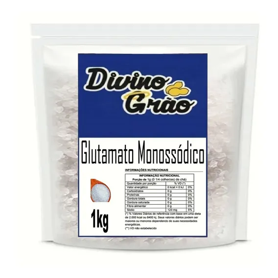Glutamato Monoss贸dico 1kg - Tempero Premium Foto 1