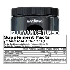 Glutamina 300g + Creatina 150g - Caveira Preta - Black Skull Sabor Sem Sabor Foto mini  2