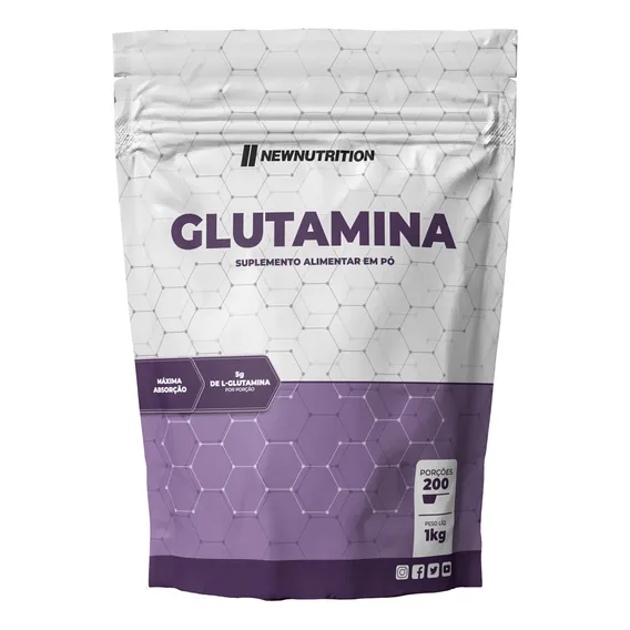 Glutamina Aminoácido 1kg Newnutrition Foto 1
