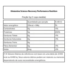 Glutamina Science Recovery 500 Powder (1kg) - Performance Sabor Natural Foto mini  2