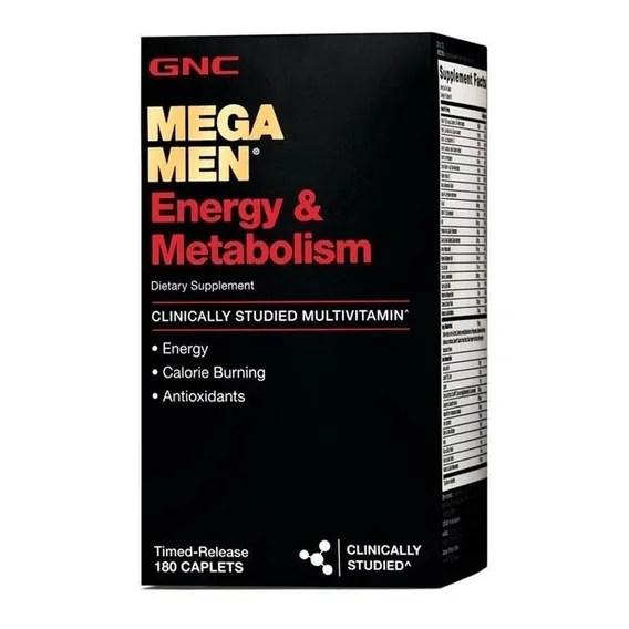 Gnc Mega Men Energy Metabolism Multivitamínico 180 Capsulas Foto 1