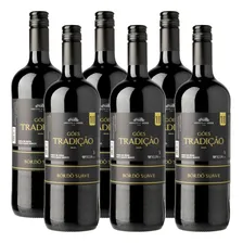 Góes Tradição Vinho De Mesa Tinto Bordo Suave Caixa 6 X 1lt Foto mini 1