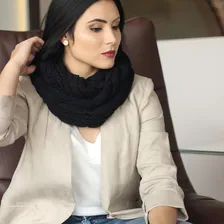 Gola Cachecol Feminino Masculino Adulto Inverno Pescoço Frio Cor Preto Tamanho U Foto mini 4