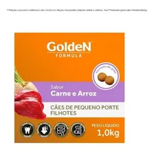 Golden Formula Cães Filhotes Porte Pequeno Carne & Arroz 1kg Foto mini 2