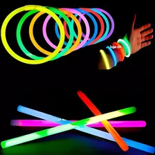 Golfinho Bastao Pulseira Brilho Neon Tubo Bracelete Festa Balada Luxo 50 Foto mini 3