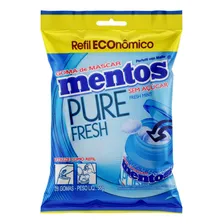 Goma de Mascar Fresh Mint Zero Açúcar Mentos Pure Fresh Pacote 56g 28 Unidades Refil Econômico Foto mini 1