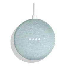 Google Home Mini com assistente virtual Google Assistant - aqua Foto  mini 1