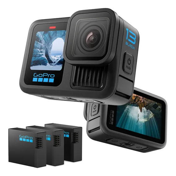 Gopro Hero 13 Black 5,3k Com 3 Baterias Enduro 1.900mah Foto 1